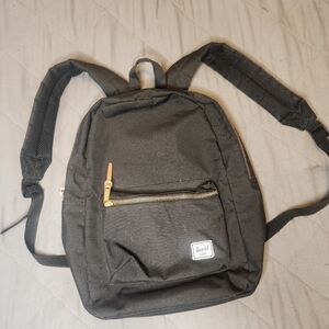 Herschel Supply Co. Black Settlement School Laptop Pocket Backpack Collegiate